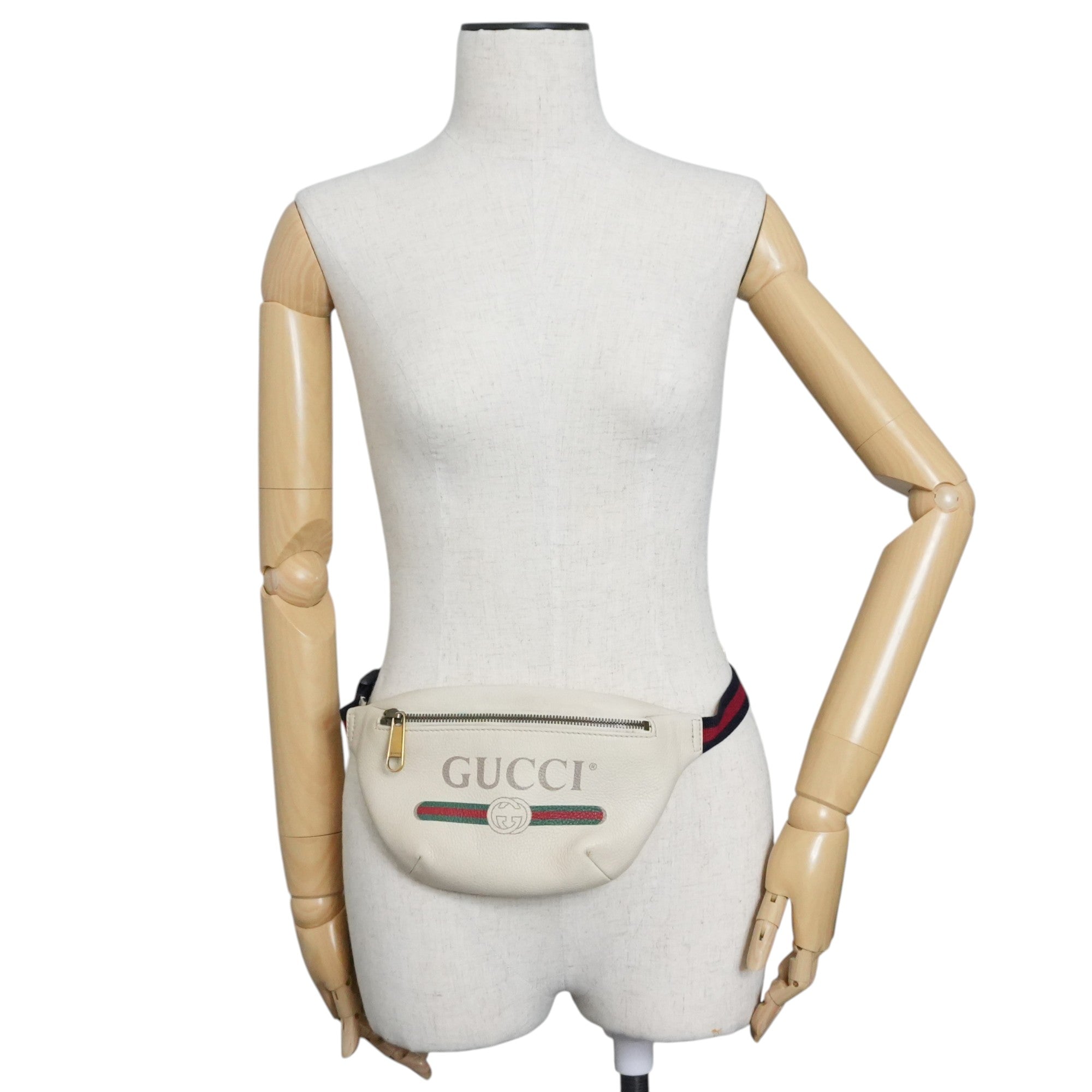 Pre-owned Gucci Small Body Bag White