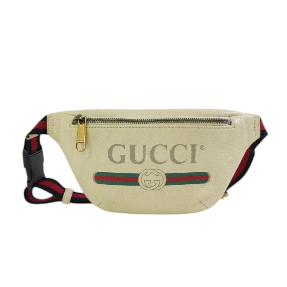 Pre-owned Gucci Small Body Bag White