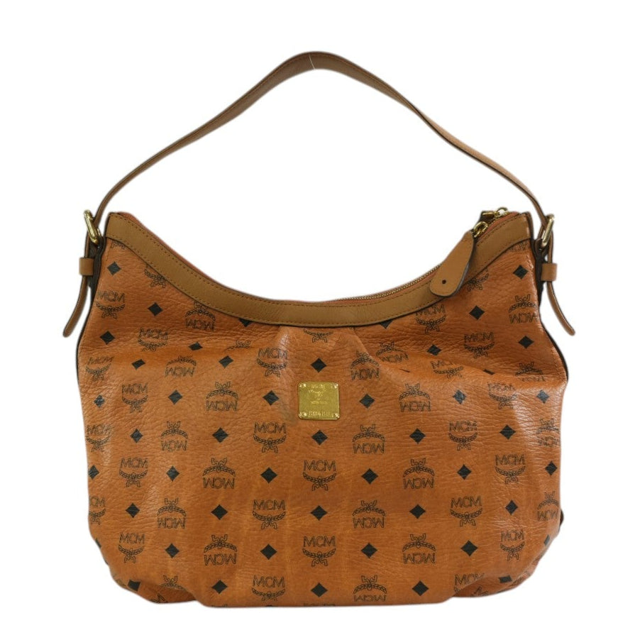 Pre-owned MCM Hobo Tote Bag Cognac