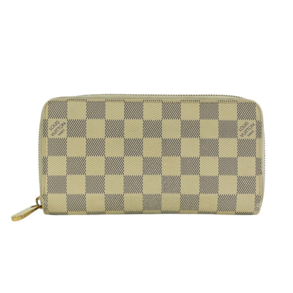 Pre-owned Louis Vuitton Damier Azur Zippy Wallet
