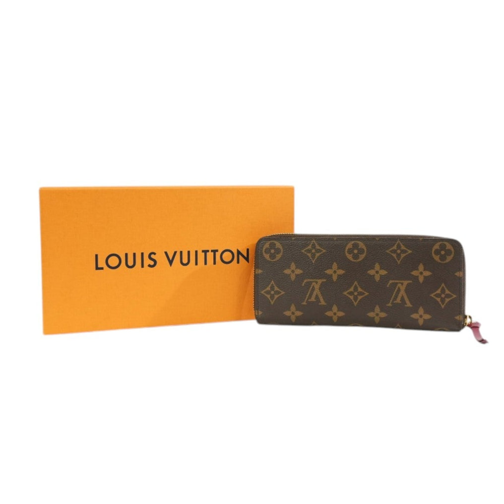 Pre-owned Louis Vuitton Monogram Clemence Wallet Purple