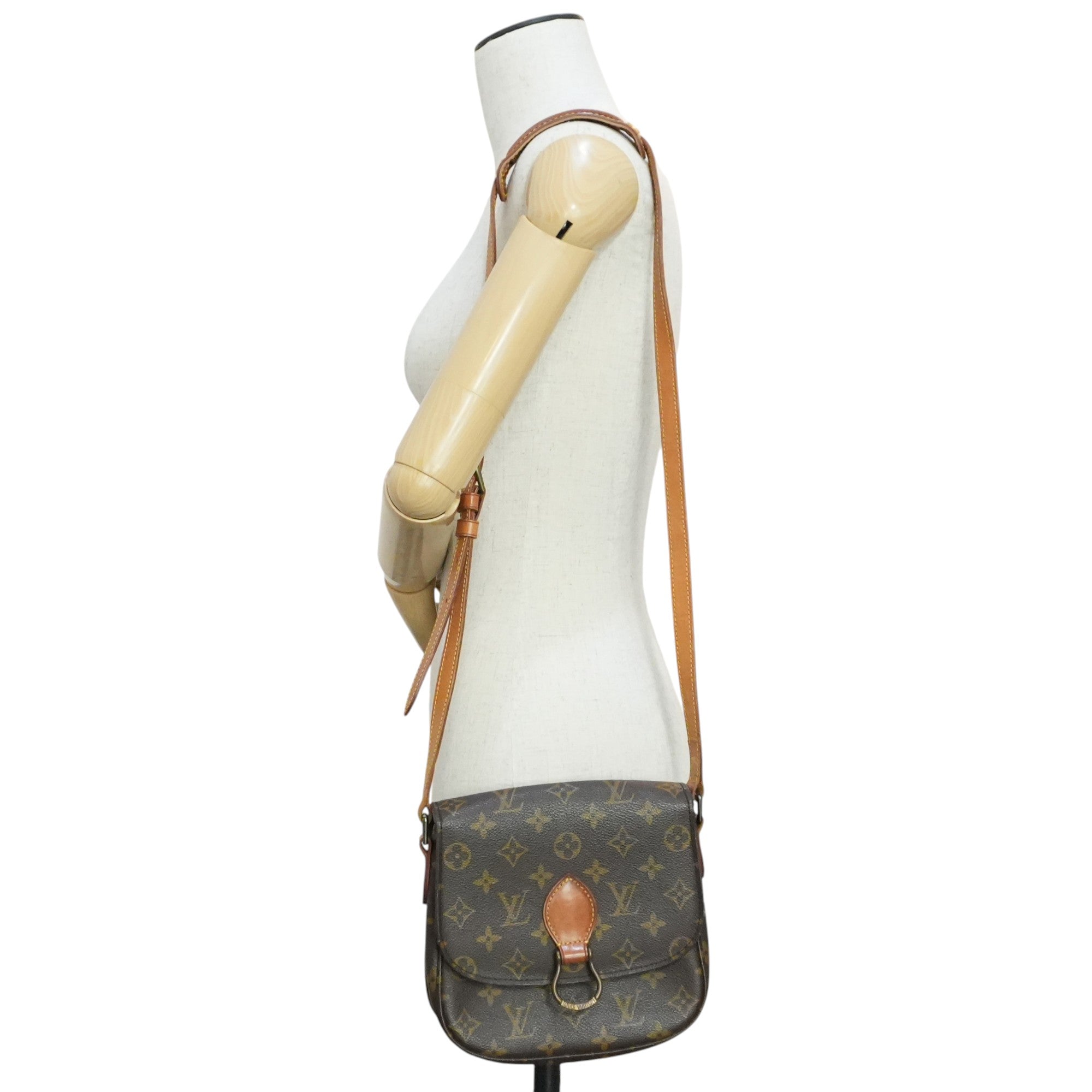 Pre-owned Louis Vuitton Monogram Saint Cloud MM Shoulder Bag