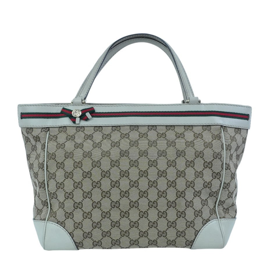 Pre-owned Gucci Guccisima Tote Bag White