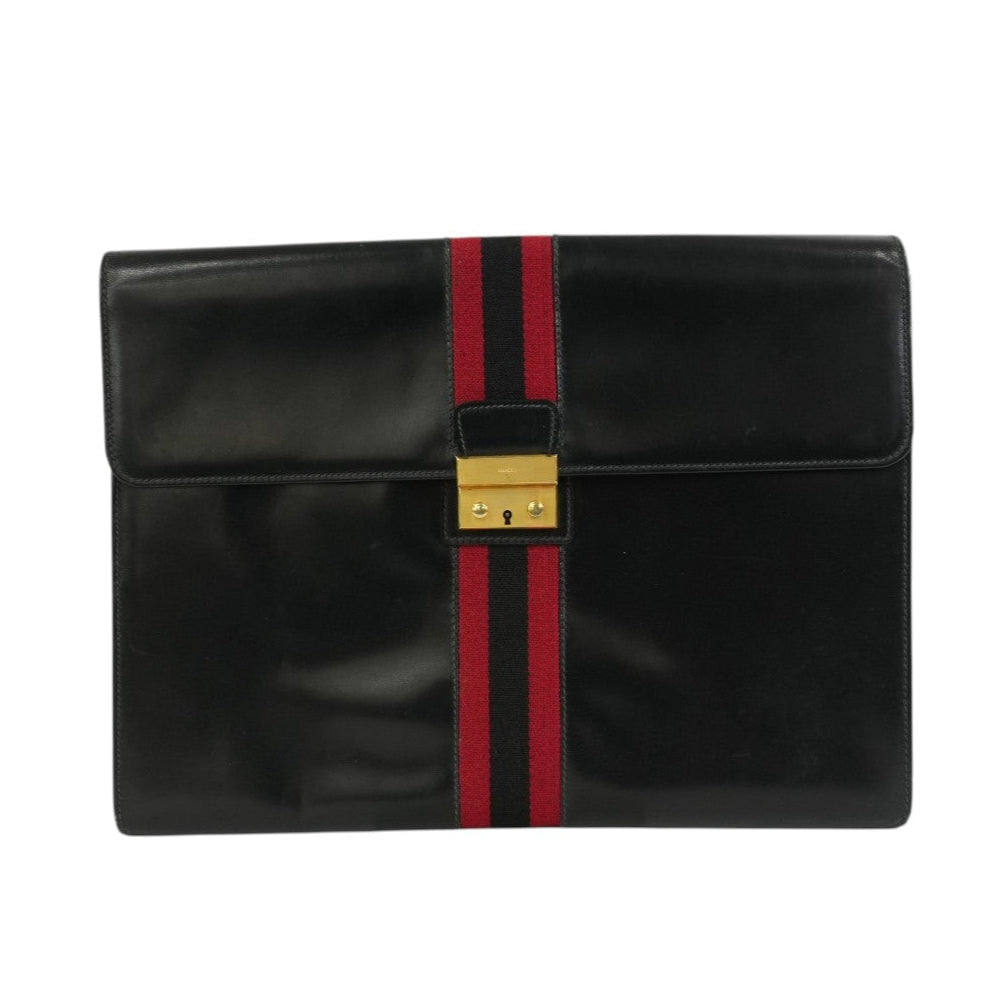 Pre-owned Gucci Laptop Case Black