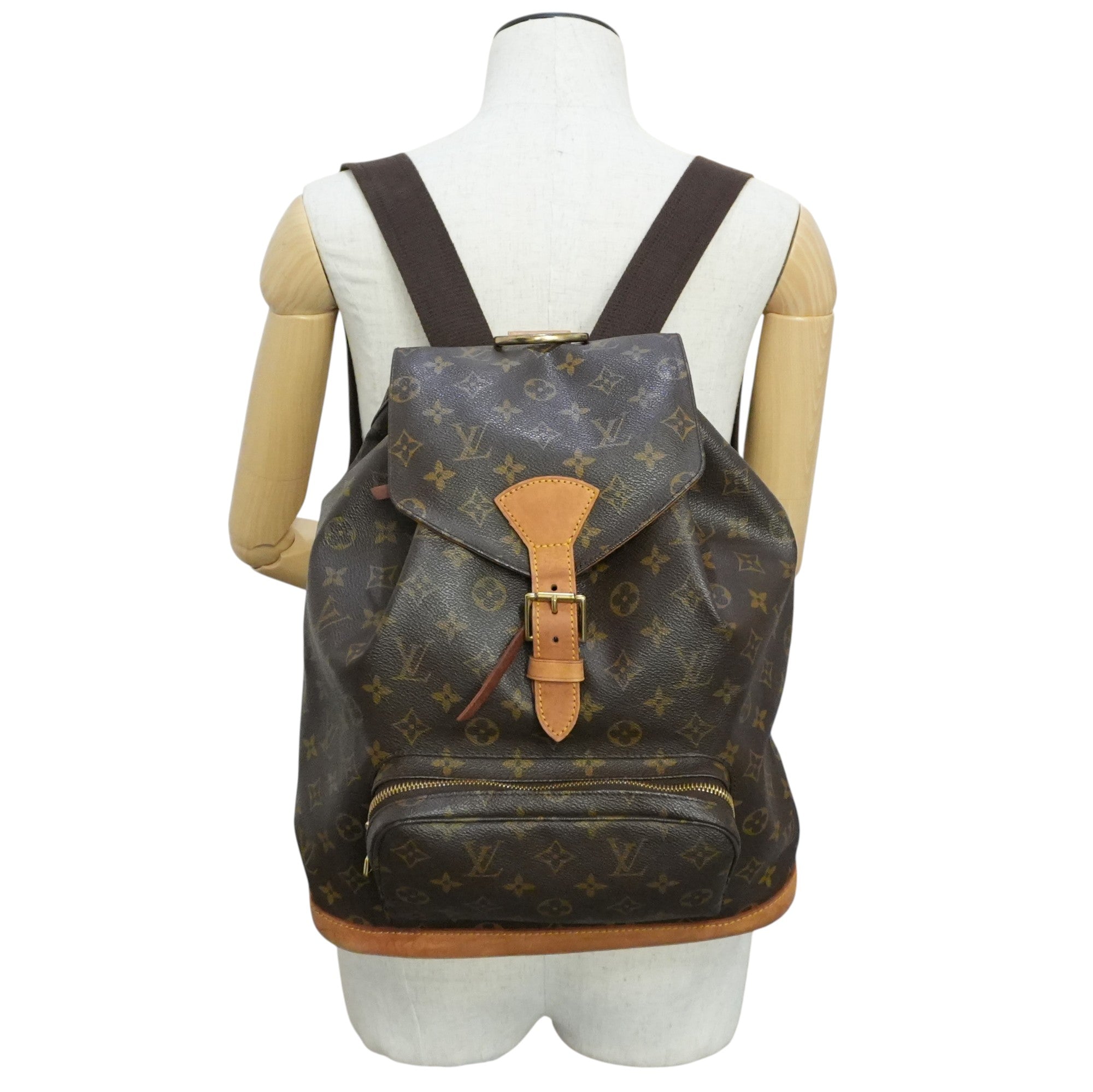 Pre-owned Louis Vuitton Monogram Montsouris GM Backpack