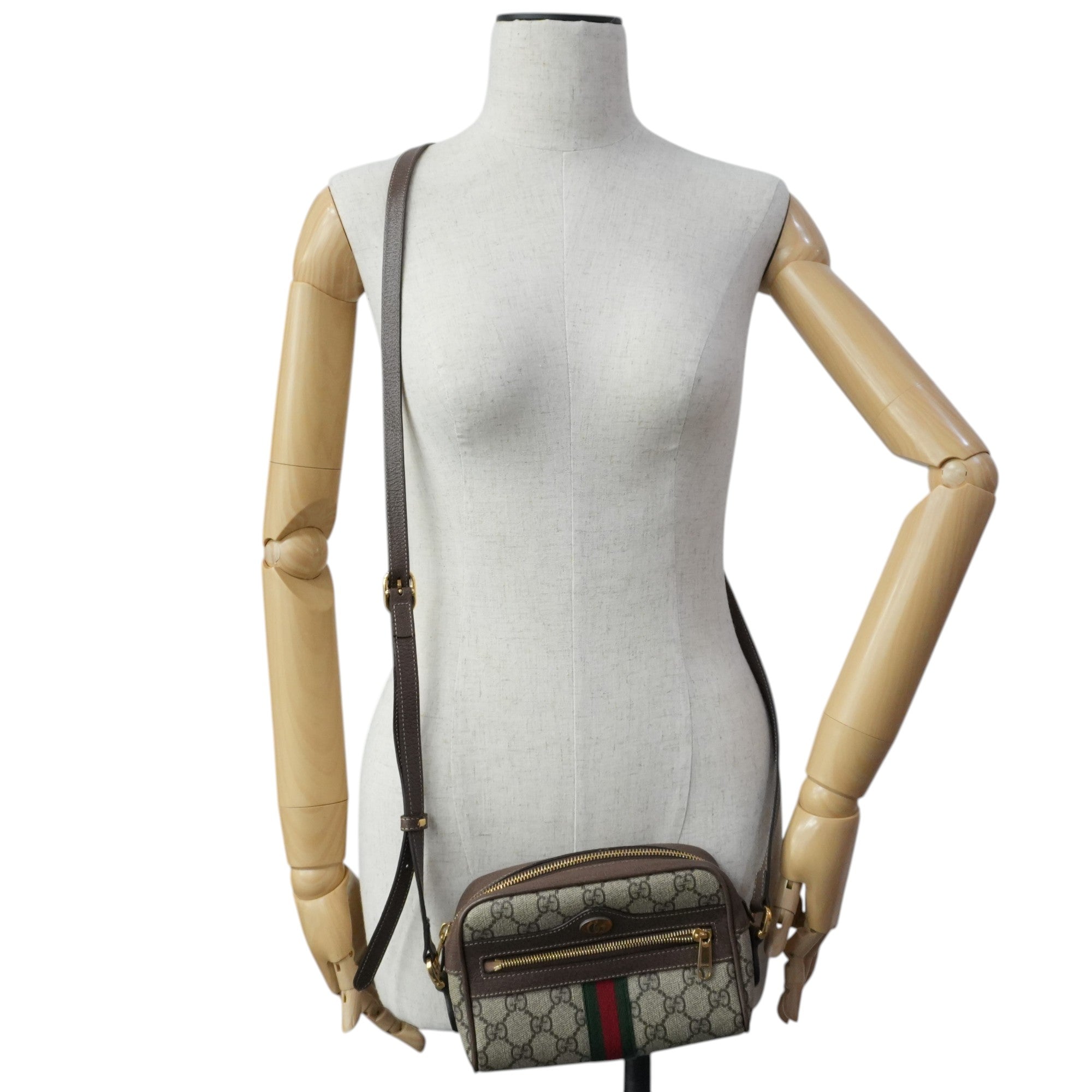 Gucci Canvas Ophidia Mini Shoulder Bag Used