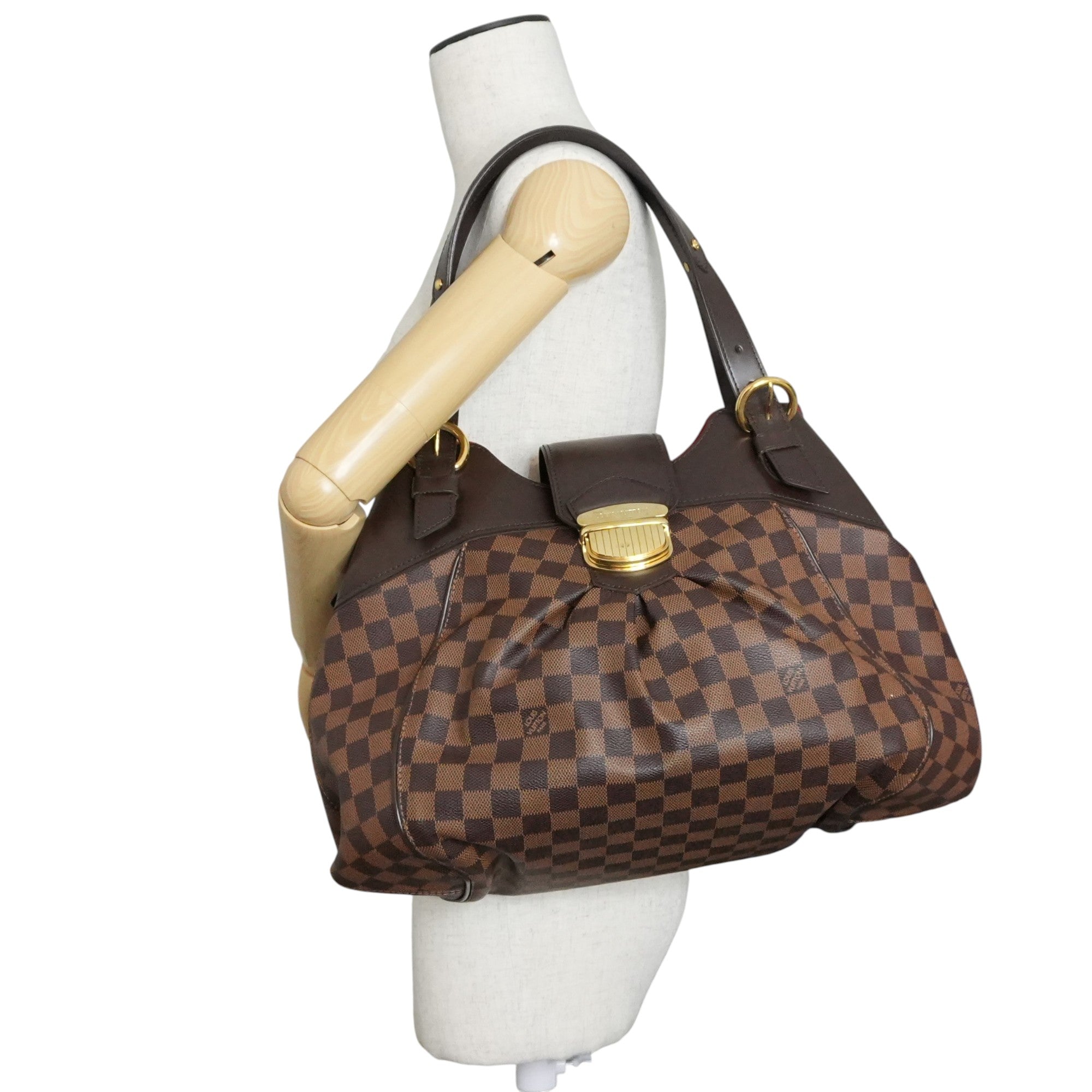 Pre-owned Louis Vuitton Damier Ebene Sistina GM Tote Bag