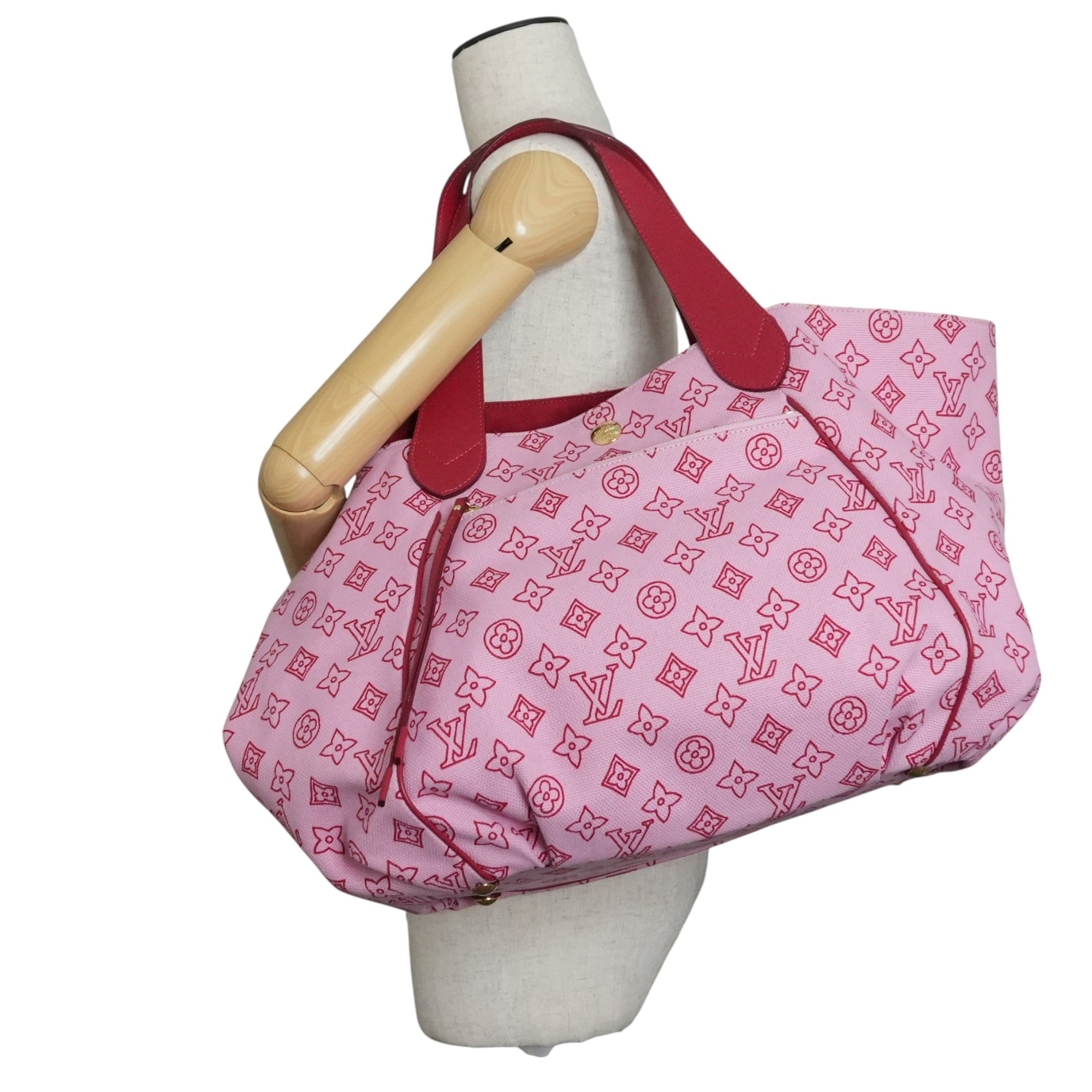 Pre-owned Louis Vuitton Cabas Ipanema GM Tote Bag Pink