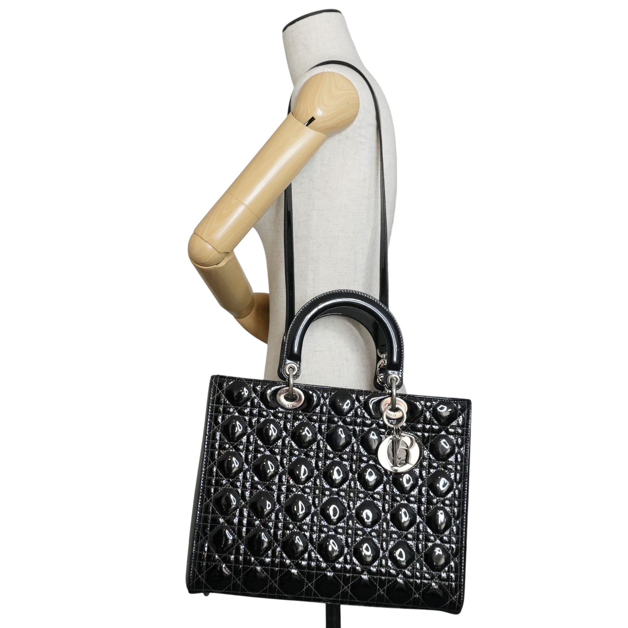 Pre-owned Lady Dior Handbag Black